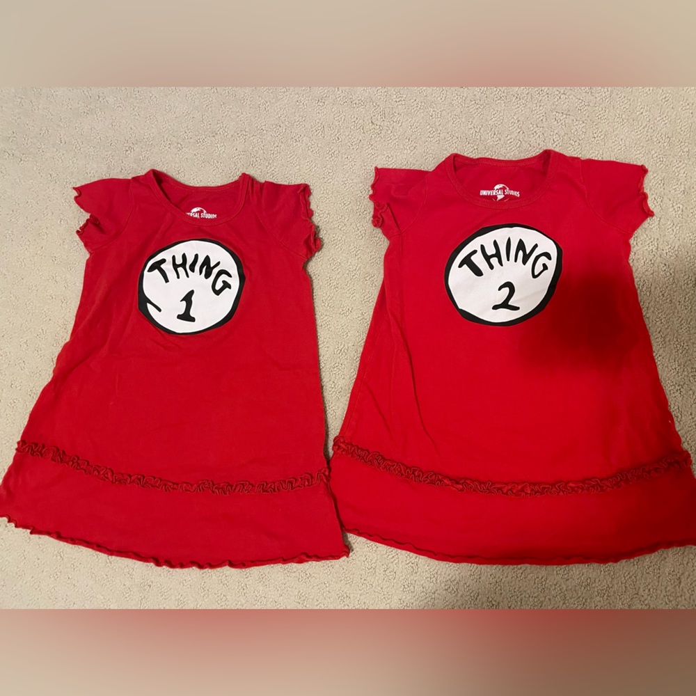 Thing 1 Thing 2 dress set (size 3T)